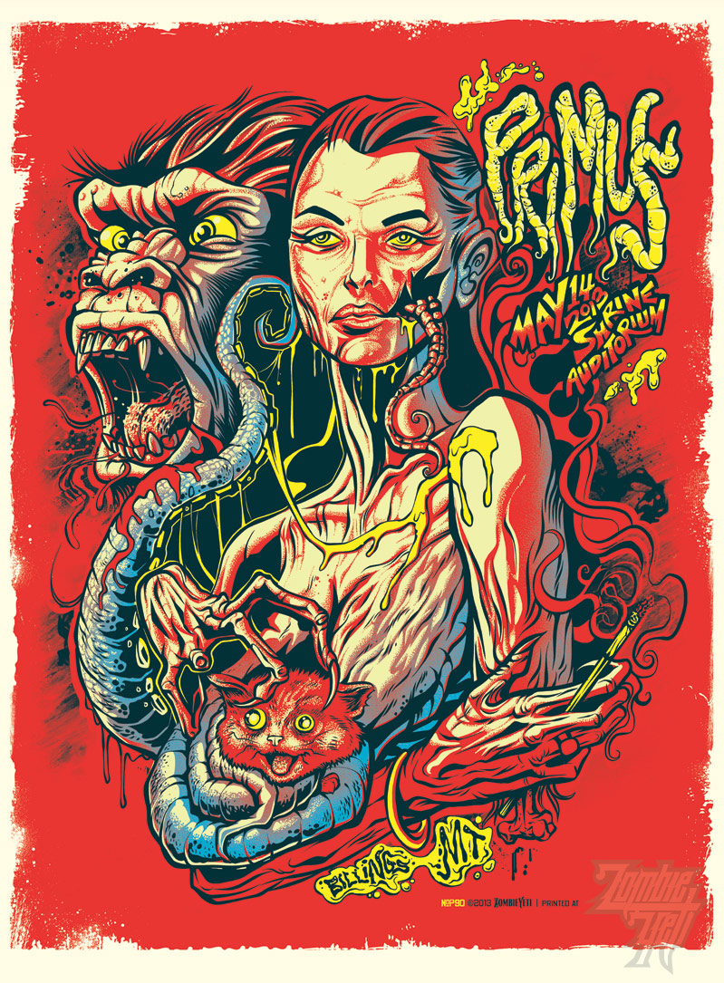 PRIMUS 2013 GIG POSTER